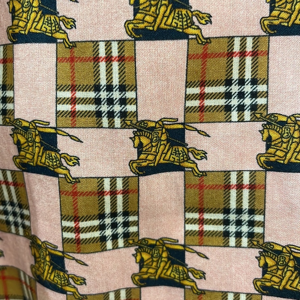 Burberry Pattern Button Up - image 3